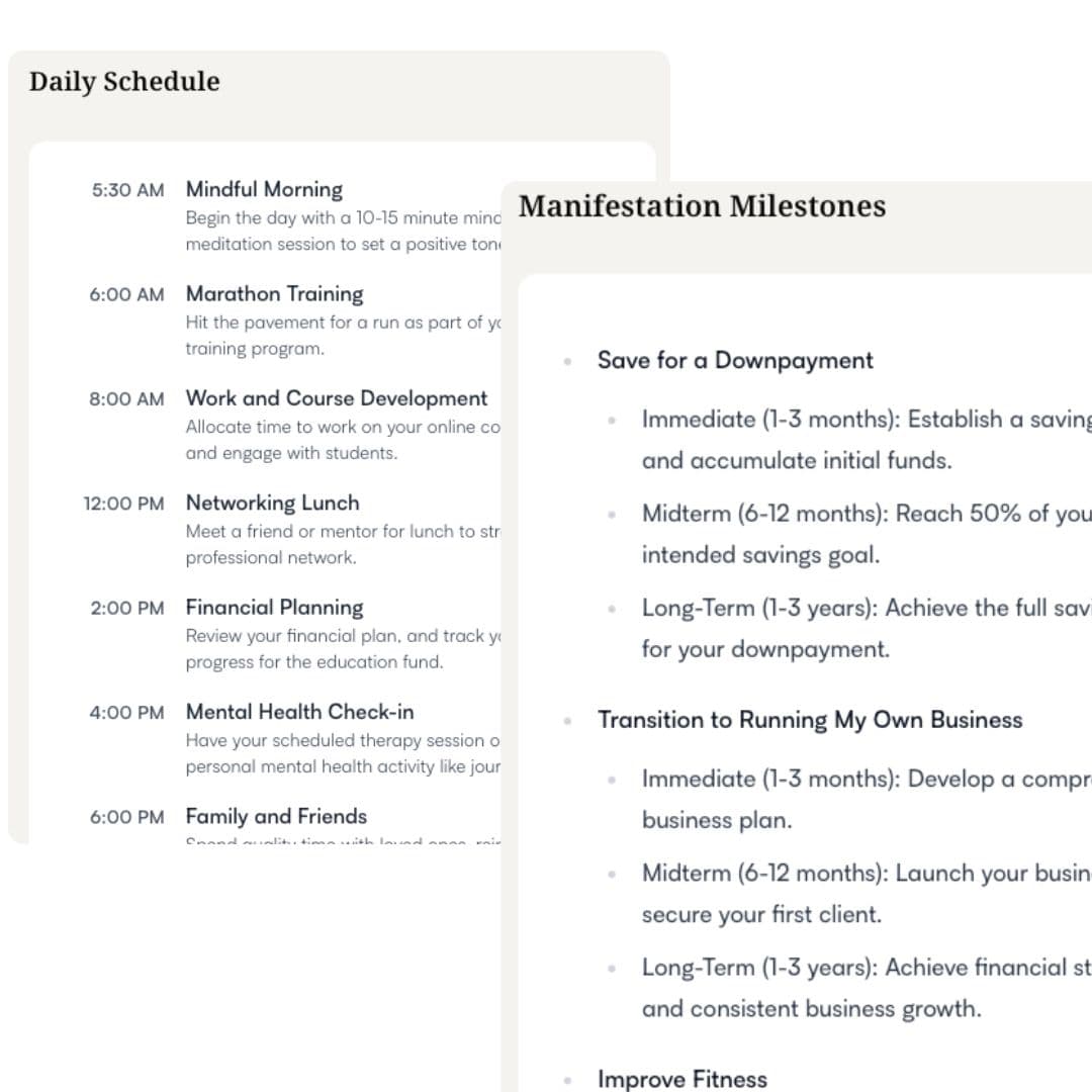 Manifest faster with proven success frameworks